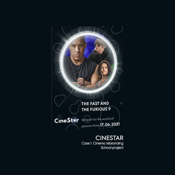 Case study #1: rebranding of the cinema CineStar. Project preview.